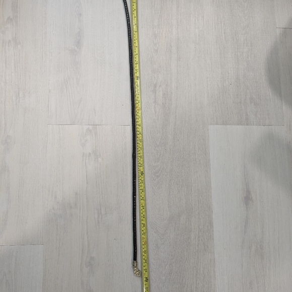 VTG DL AULD blue eyeled black snake, mesh choker necklace, belt or bracelet - Picture 16 of 16